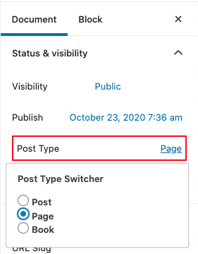 <strong>Post Type Switcher</strong> screenshot
